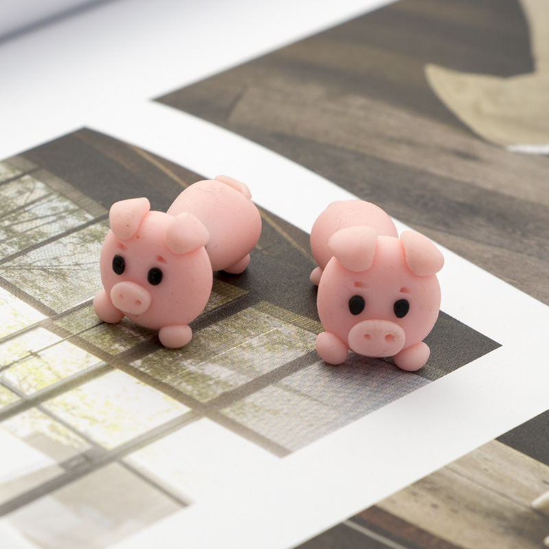 Soft Pig Cute Earrings Body Piercing Earrings Earrings Cartoon Animal Soft Pig