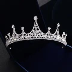 Korean Princess Bride Wedding Wedding Tiara jewelry hair accessories QUEEN CROWN diamond crown - View 1
