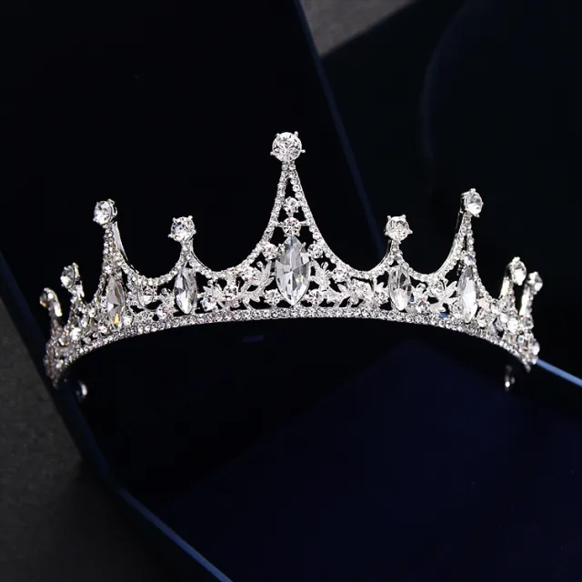 Korean Princess Bride Wedding Wedding Tiara jewelry hair accessories QUEEN CROWN diamond crown - Shop at LoveMi