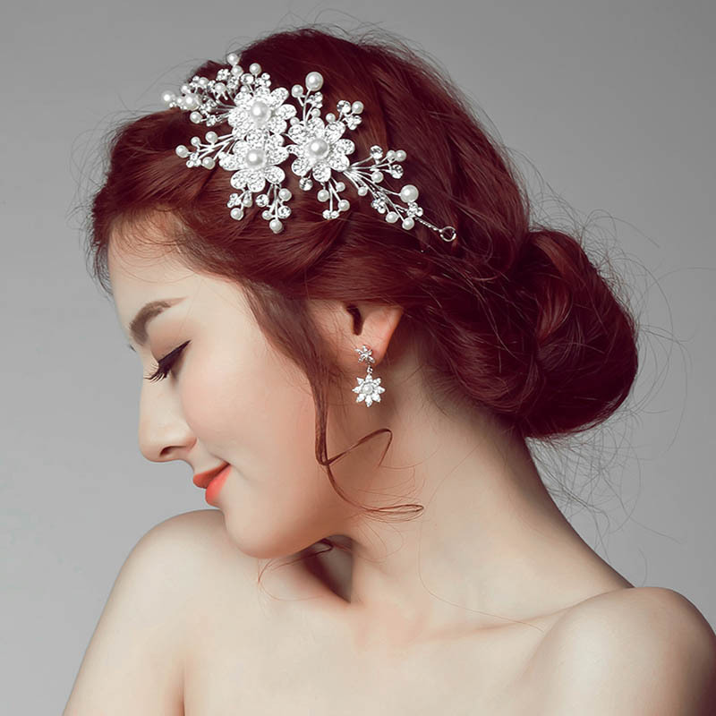 The Bride Wedding Headdress Flower Hair Accessories And Jewelry Manufacturers Wholesale Diamond Alloy Crown Bride — foto 4