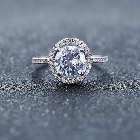 Wedding Engagement Ring Zircon Nvjie Paktong Explosion of Europe
