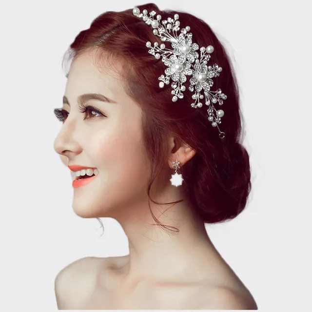 The Bride Wedding Headdress Flower Hair Accessories And Jewelry Manufacturers Diamond Alloy Crown Bride - Shop at LoveMi