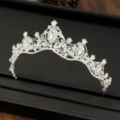 Korean Wedding Handmade Beaded Headdress Wedding Wedding Accessories Crown Hoop Bride Accessories - View 1