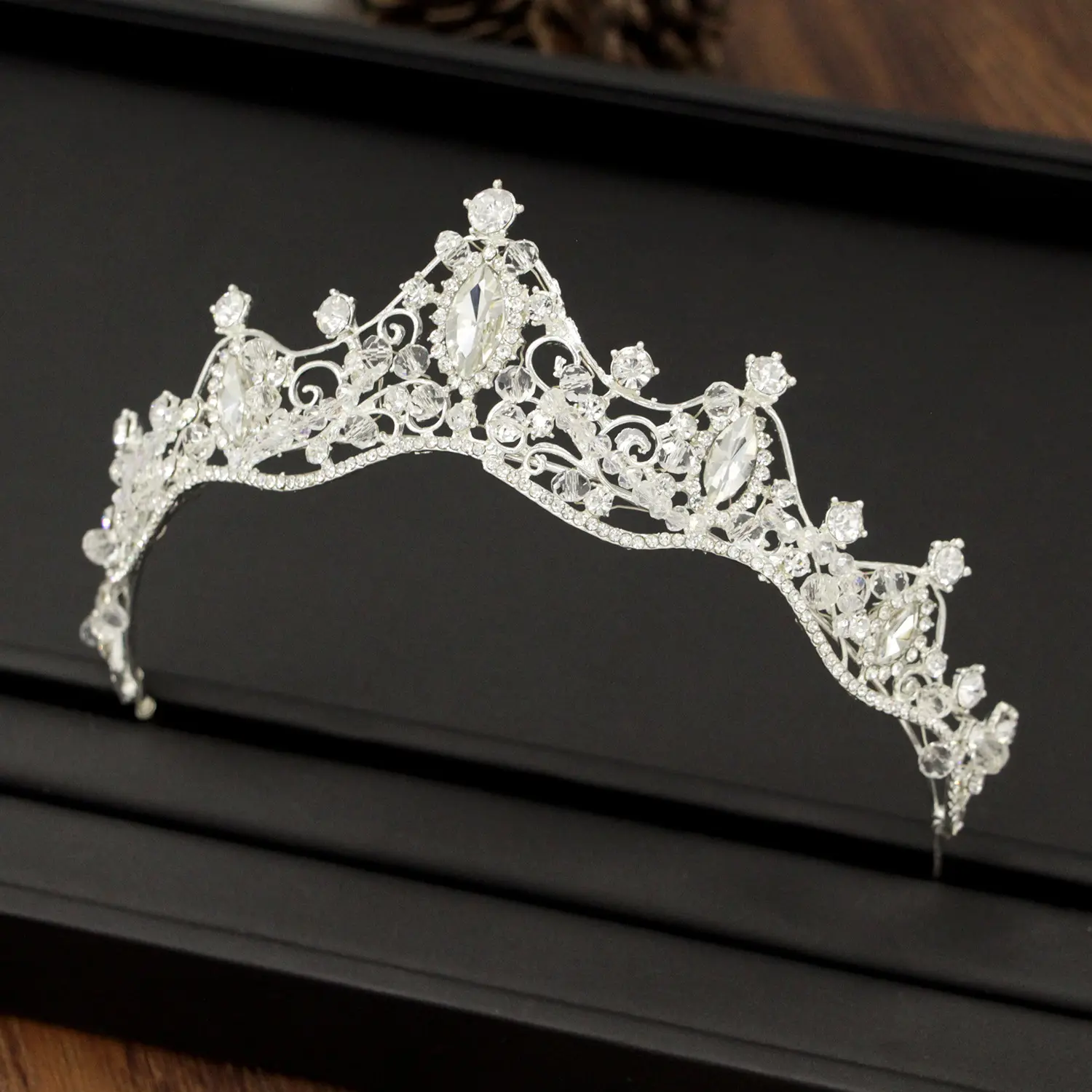 Korean Wedding Handmade Beaded Headdress Accessories Crown