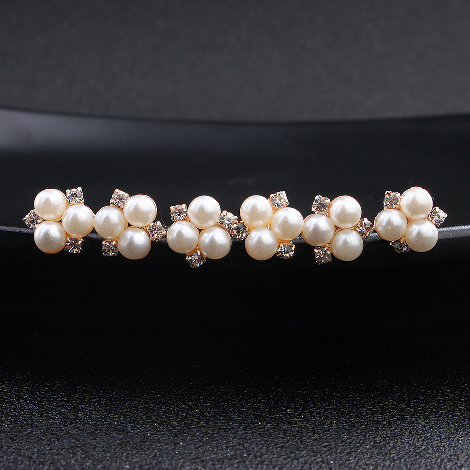 new bride headdress pearl diamond wedding jewelry accessories manufacturers selling hair pin — foto 4
