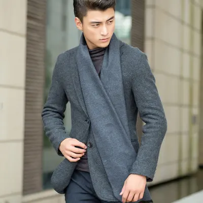 New Men's Scarf Korean American Tide Wintersilk Brushed Silk