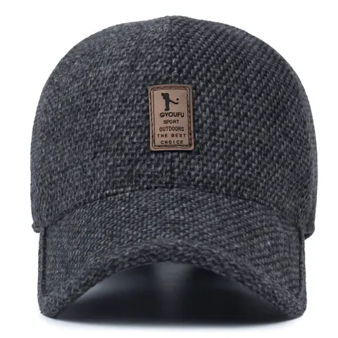 Men's Middle-aged and Elderly Woolen Hats Winter Outdoor
