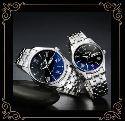 Steel Belt Men's Waterproof Watch