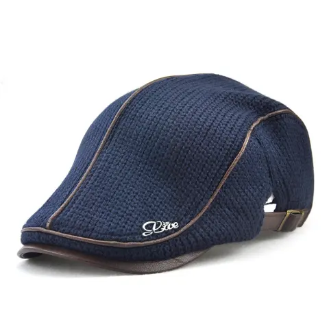Yang Crown in Elderly Men's Winter Hat Knitting Peaked