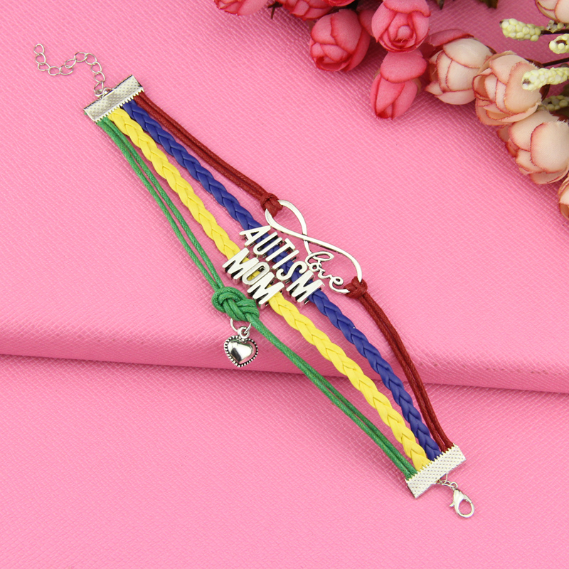 Autistic Patients Monogram Braided Bracelet