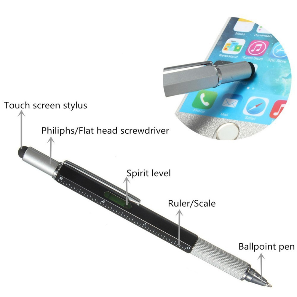 6 in 1 Touch Screen Stylus pen Ballpoint Pen 3