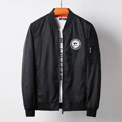 Nylon Baseball Uniform Casual Bomber Jacket