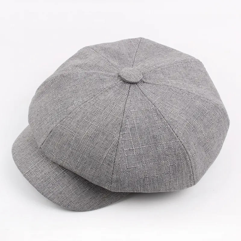 Autumn and Winter Cotton Hat Man Octagonal Korean Monochrome