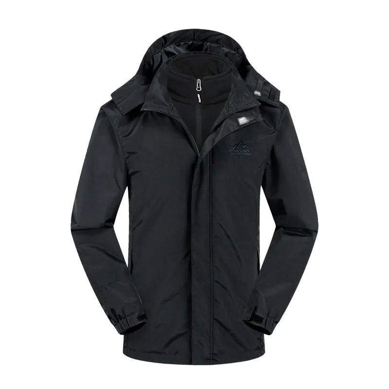 Three-in-one couple jacket new - Black