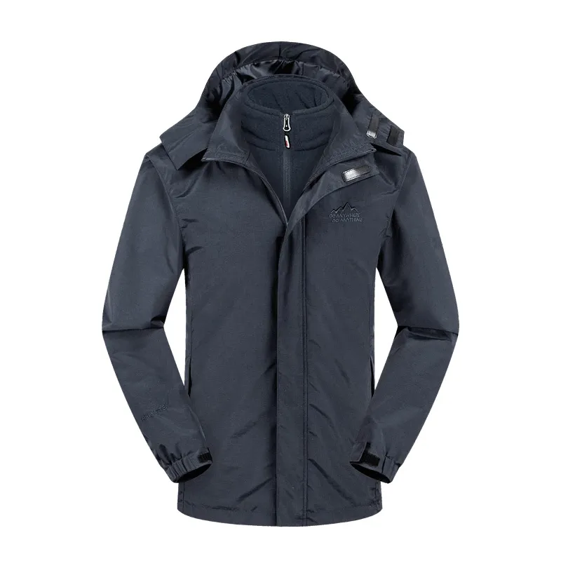 Three-in-one couple jacket new - Grey