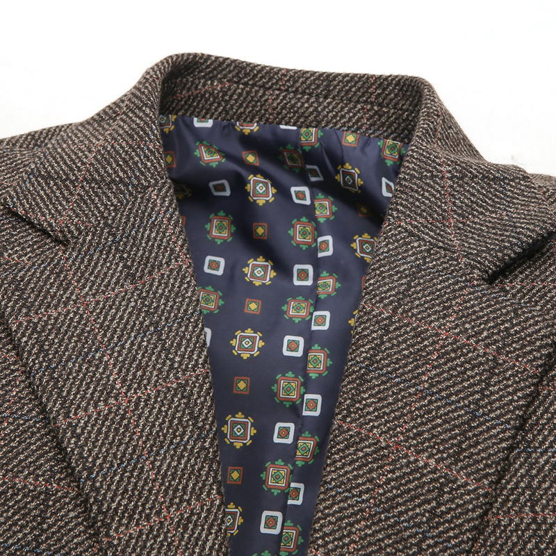 Men's suit men's plaid jacket casual
