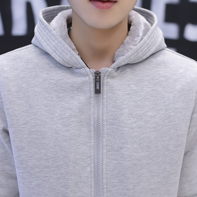 Velvet blank sweater solid color coat