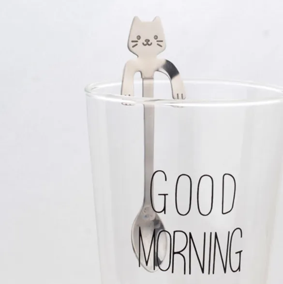 Coffee spoon, 304 creative stainless spoon, dessert spoon, cute cartoonhandle, hangingfeces coffee spoon – image 9