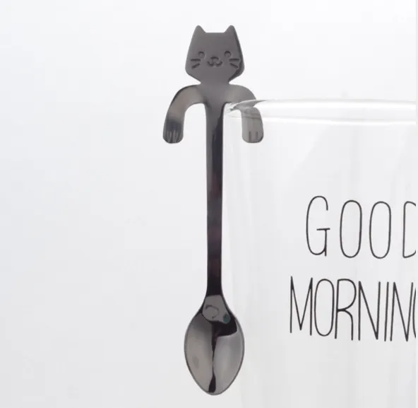 Coffee spoon, 304 creative stainless spoon, dessert spoon, cute cartoonhandle, hangingfeces coffee spoon – image 8