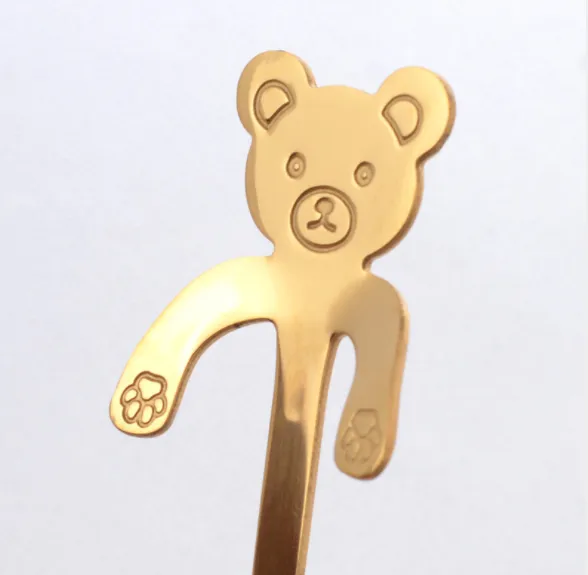 Coffee spoon, 304 creative stainless spoon, dessert spoon, cute cartoonhandle, hangingfeces coffee spoon – image 4