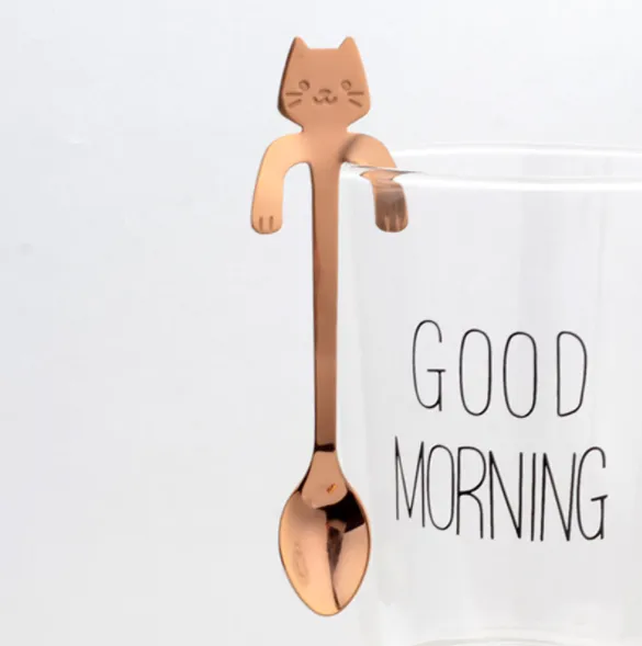 Coffee spoon, 304 creative stainless spoon, dessert spoon, cute cartoonhandle, hangingfeces coffee spoon – image 6