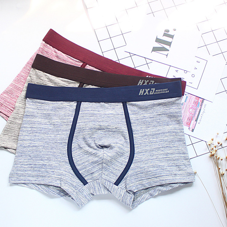 Solid color boxer briefs Sports men's modal cotton tide male boxer shorts Huaxi pants