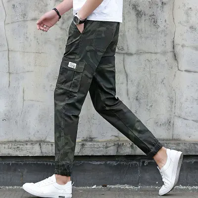 Camouflage Tooling Multi-pocket Pants Feet Nine