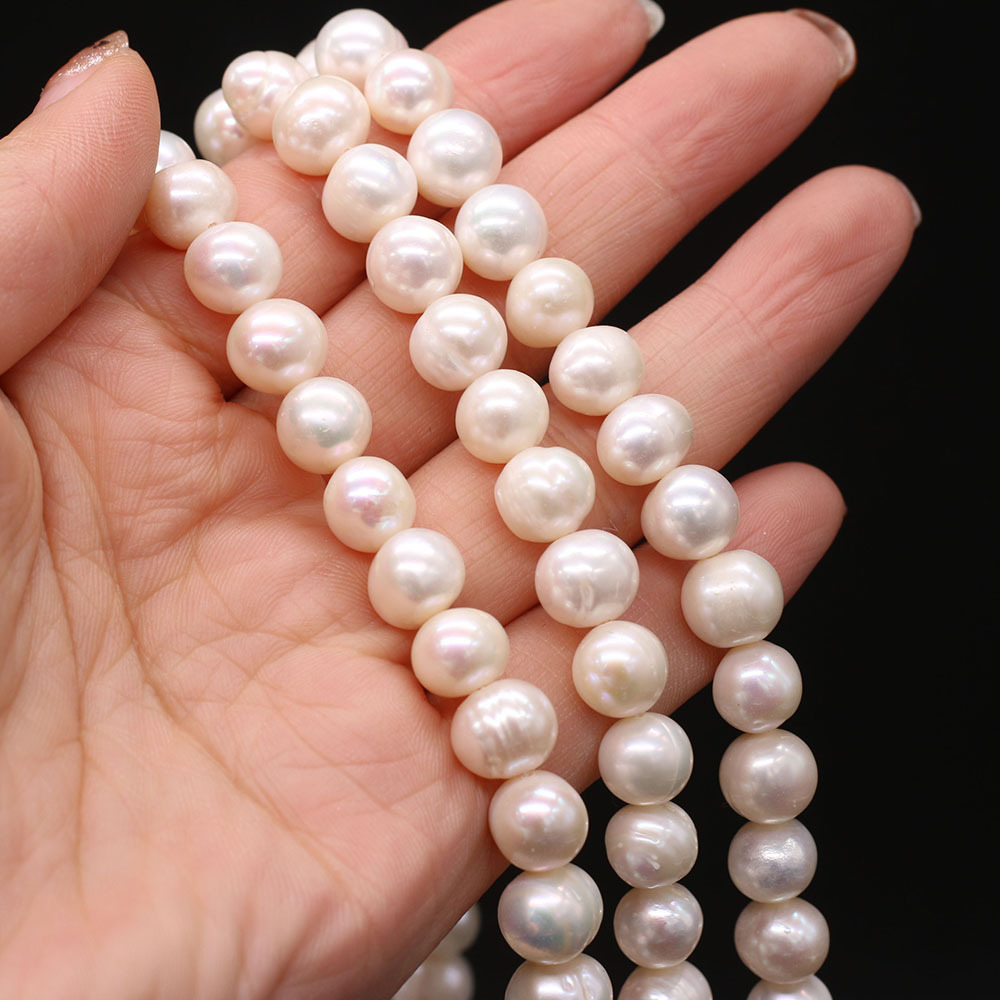 Natural Freshwater Pearl Punch Bead String — foto 3