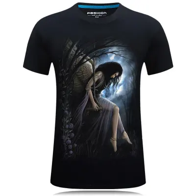 Summer New Men's Short Sleeved T-shirt Male 3D Pattern