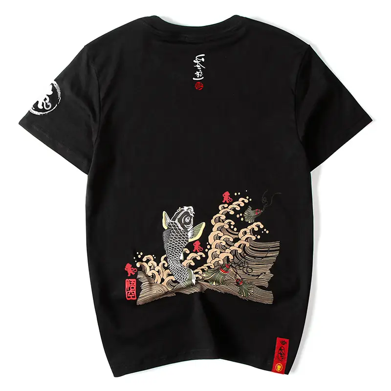 Goldfish print short sleeve