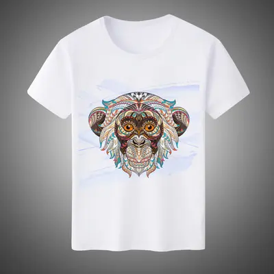 Cotton Short-sleeved T-shirt Men's Printed