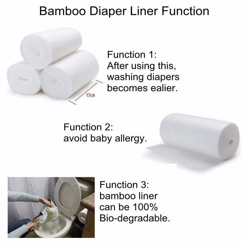 Desechables Biodegradables Y Desechables Forros De  100 Sheets1 Rollo