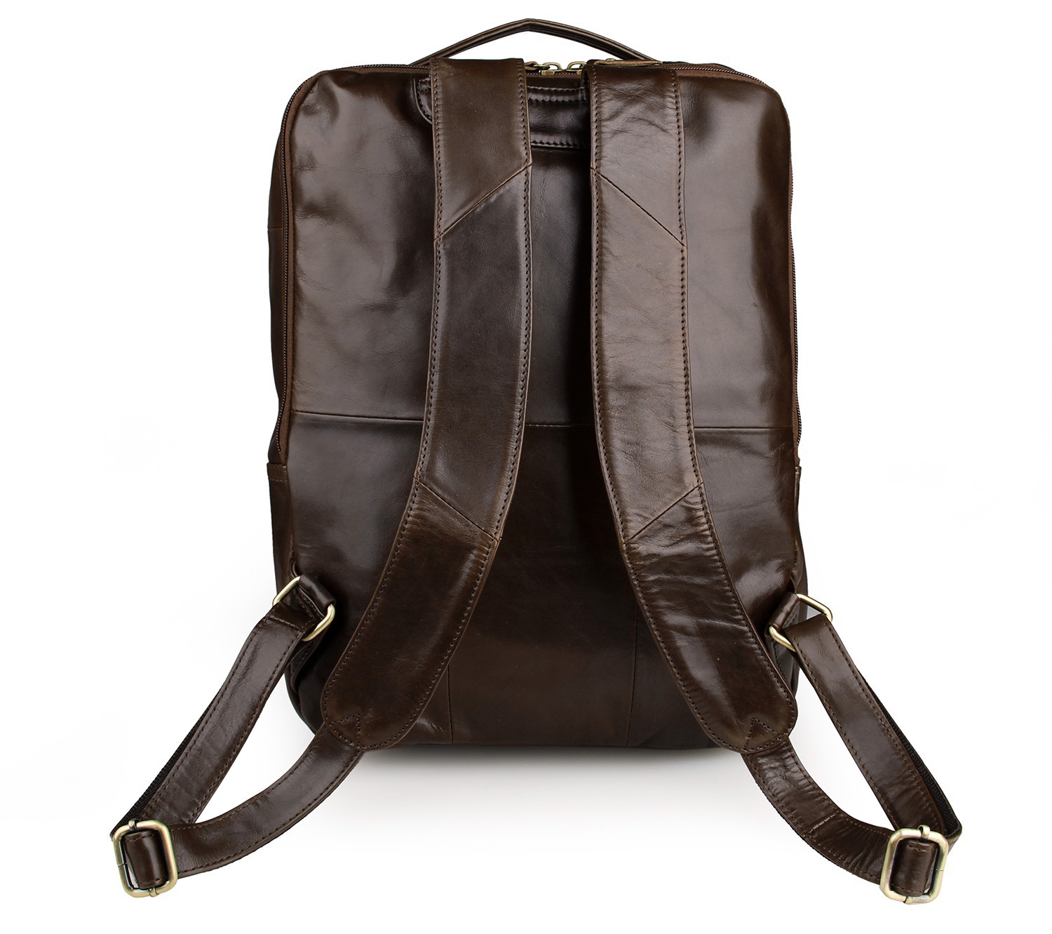 Top layer leather computer backpack — foto 2