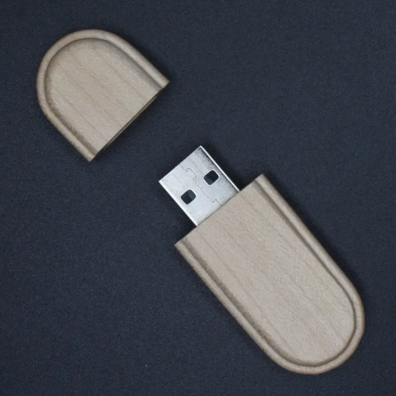 Manufacturers of customized business advertising gifts U disk can be printed logo wooden lettering business anniversary gift
