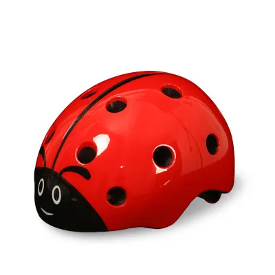 Kids Riding Bicycle Safety Helmet Adjustable Lovely Ladybug
