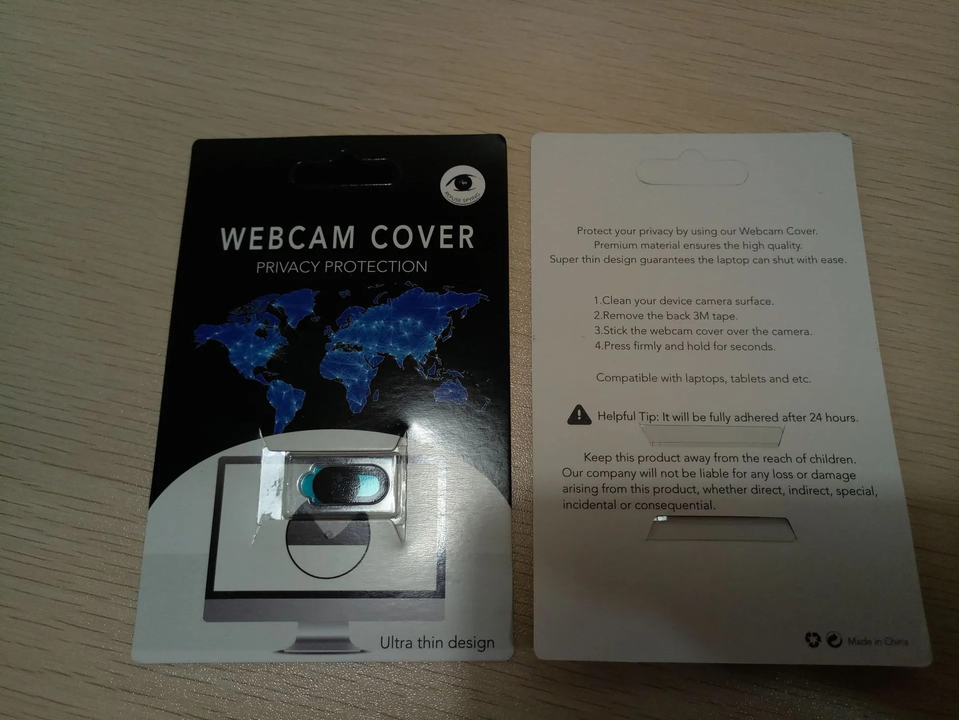 Plastic camera screen, laptop tablet computer mobile phone anti hacker peeping protection cover – image 3