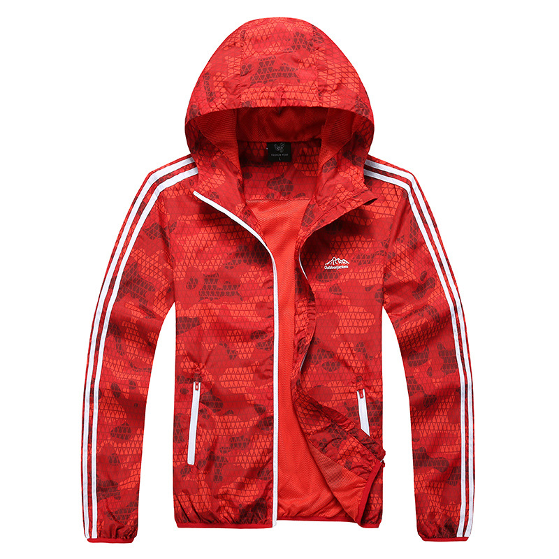 Outdoors Outdoor Sports Skin Wind Coat Summer Men’s Thin Long Sleeved Jacket Sunscreen Waterproof And Breathable Clothes