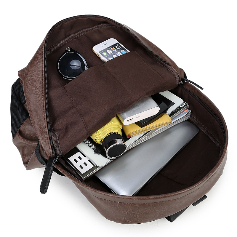 Новая мужская дорожная сумка, модный рюкзак, сумка через плечо из искусственной кожи, мужской повседневный спортивный рюкзак