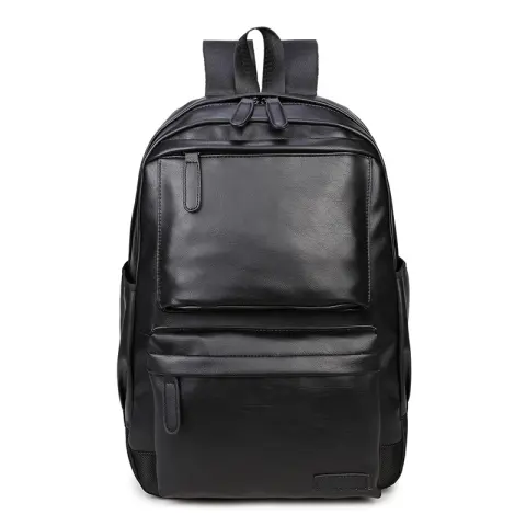 New Men's Travel Bag Fashion Backpack Pu Shoulder Bag