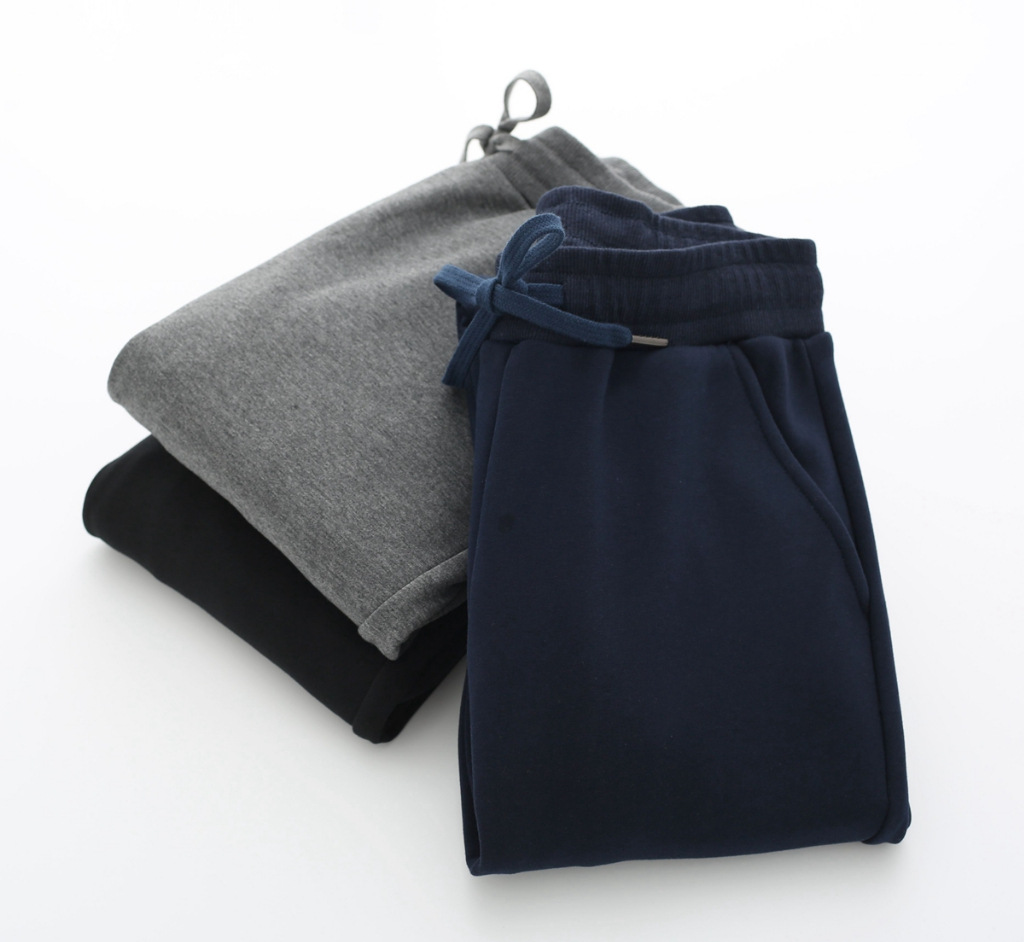 Cashmere casual pants autumn and winter new style, simple and easy to add loose trousers and warm pants Haren pants