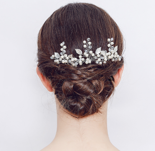 Alloy Leaf Bridal Hairpin — foto 5