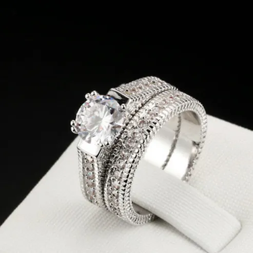 Hot European and American engagement rings diamond sets ring jewelry - Shop at LoveMi