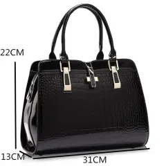 messenger tote bags, casual women's fashion women handbags, women handbags, luxury pocket designer handbags and shoulder bags - Black - View 1