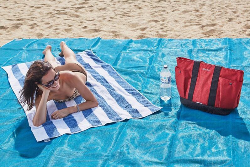 Folding Mat Beach Mat Leaky Sand Beach Mat Outdoor Travel Picnic Mat Camping Mat — foto 9