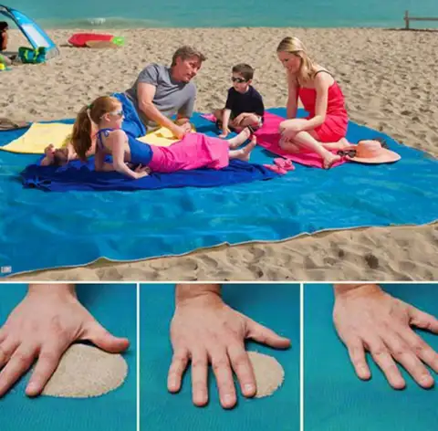 Folding Mat Beach Mat Leaky Sand Mat Outdoor Travel