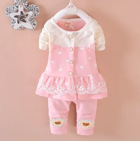 BibiCola Baby Girls Clothing Sets Toddle Tracksuits Kids Tops