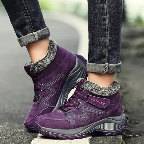 Hiking Shoes for Women Real Leather Non-Slip Outdoor Boots