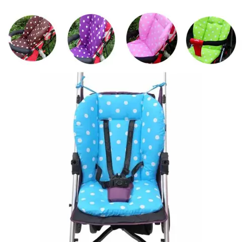 Baby Infant Stroller Seat Pushchair Cushion Cotton Mat Rainbow