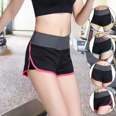 Fake Two-piece Sports Fitness Shorts