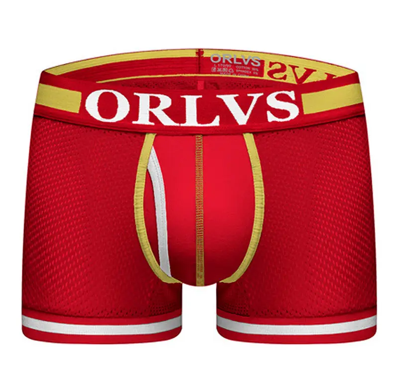 Men's Boxer Shorts Low-Waist Elastic Hip-Lift Briefs